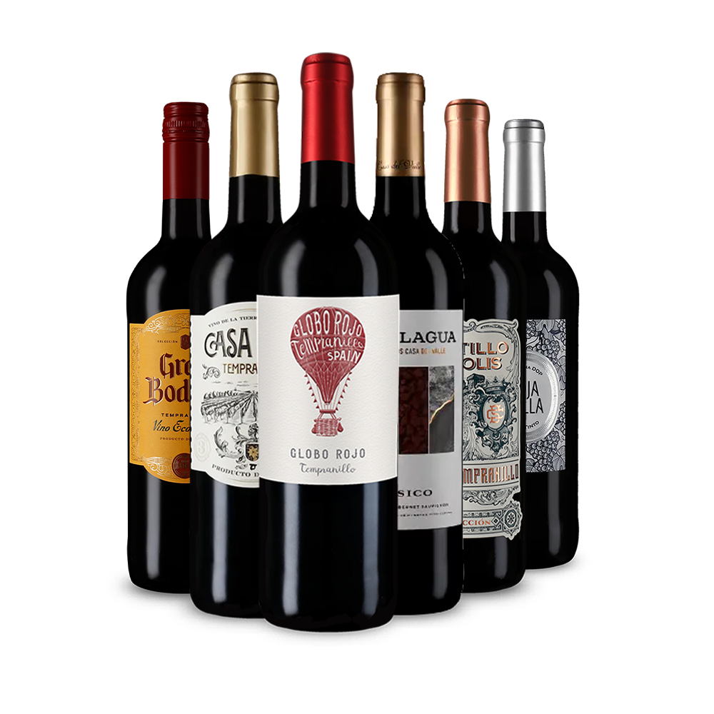 Assortiment découverte de vins rougs au tempérament espagnol