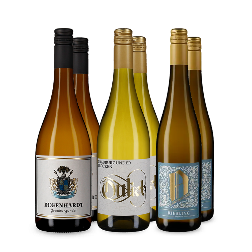 Assortiment découverte de vins blancs allemands
