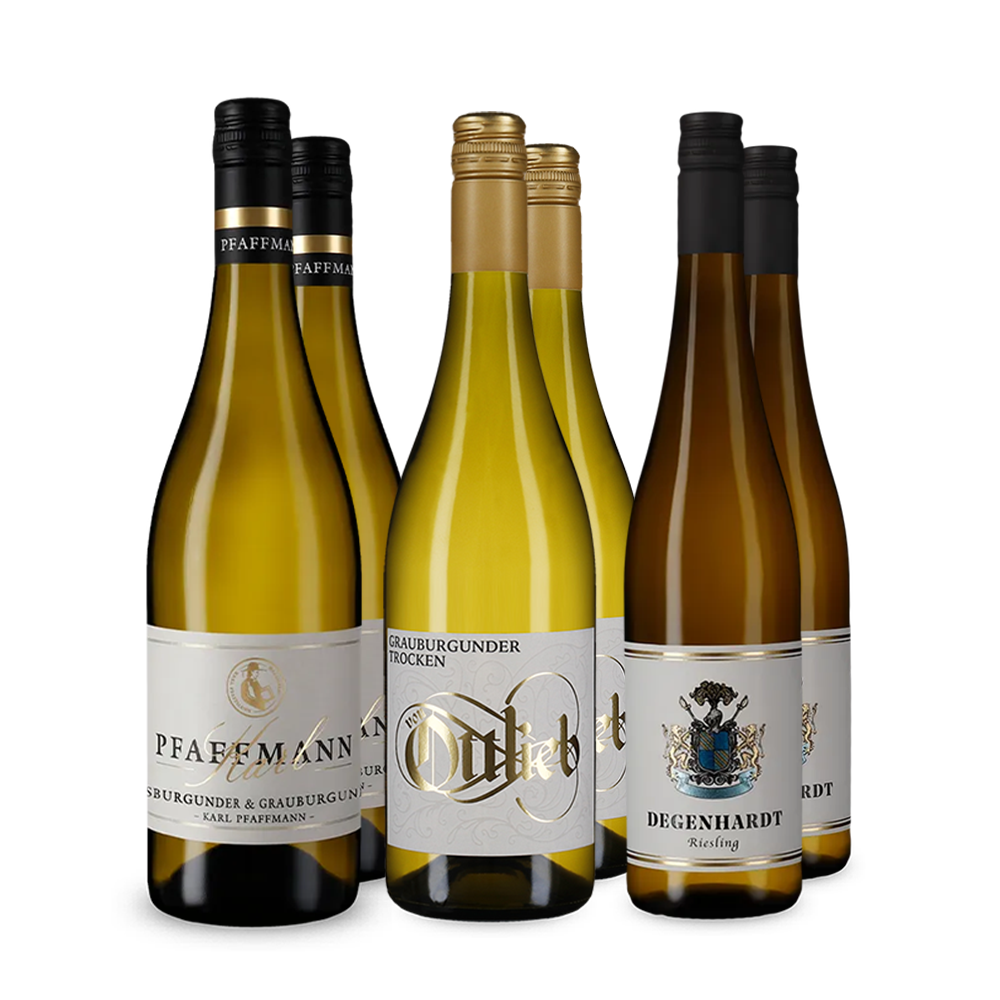 Assortiment découverte de vins blancs allemands