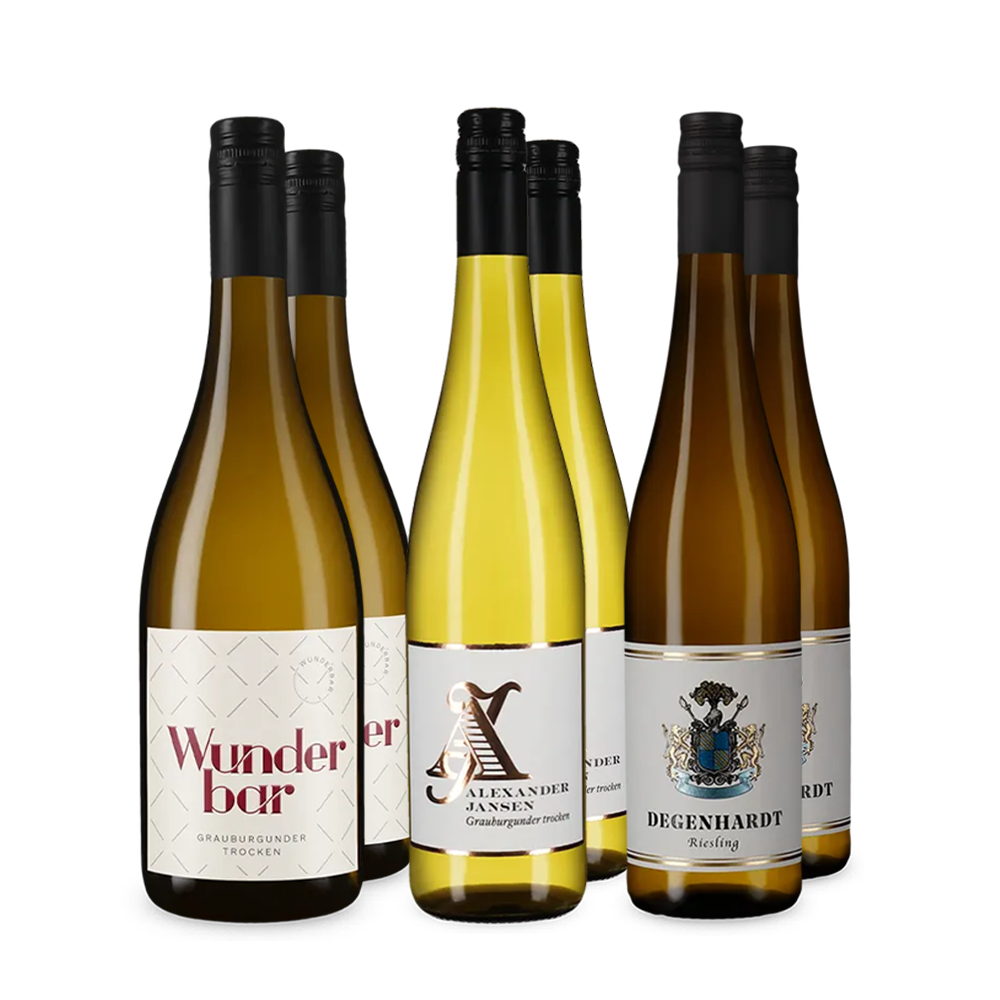 Assortiment découverte de vins blancs allemands