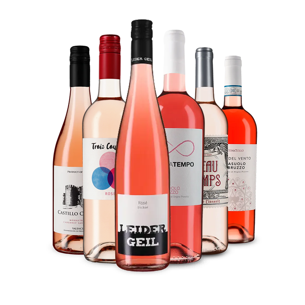 Divers rosés européens dans un assortiment découverte – Gold