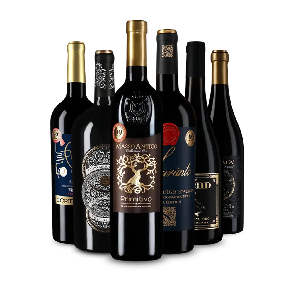 99 points Maroni : vins rouges italiens phares en assortiment de 6 – Gold