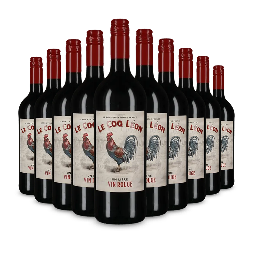 10 bouteilles de Un Litre Vin Rouge – Gold