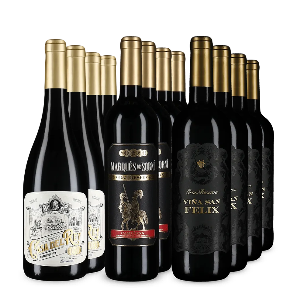 Gran Reserva XXL : les vins emblématiques en assortiment 3x4 – Gold