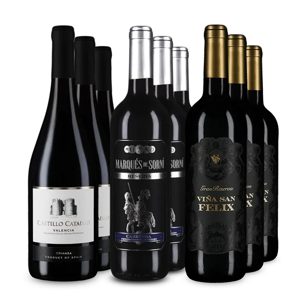 Vins espagnols matures en assortiment 3x3 – Gold