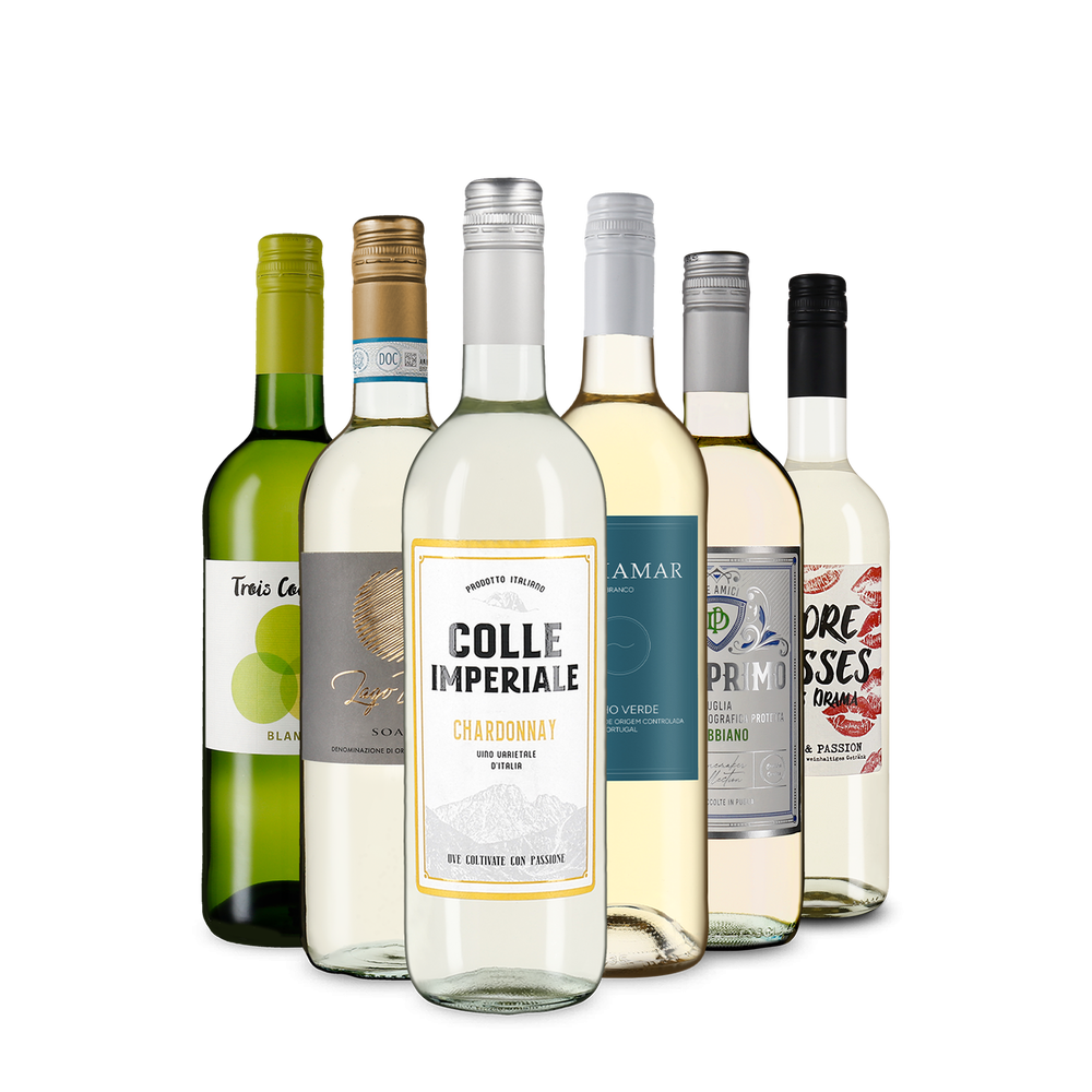 Vins blancs en un tour d'Europe