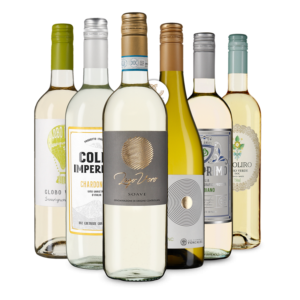 Vins blancs en un tour d'Europe