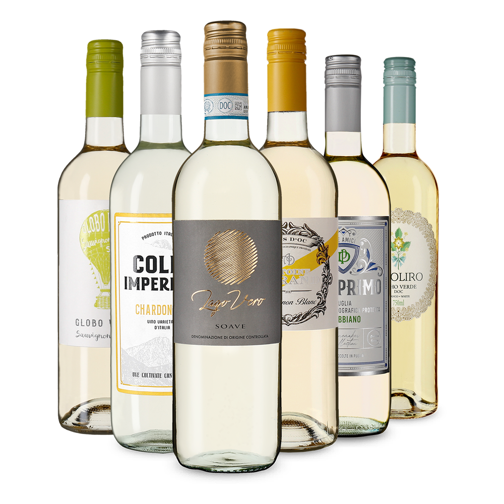 Vins blancs en un tour d'Europe