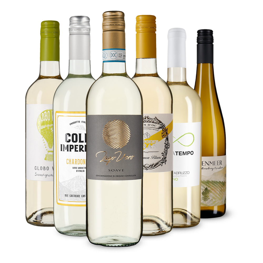 Vins blancs en un tour d'Europe