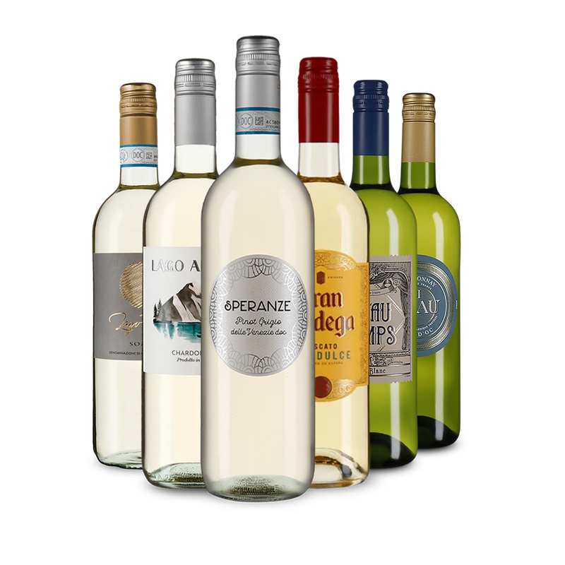 Vins blancs en un tour d'Europe