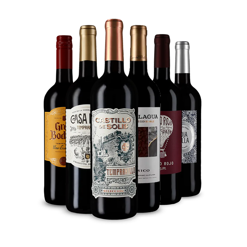 Assortiment découverte de vins rougs au tempérament espagnol