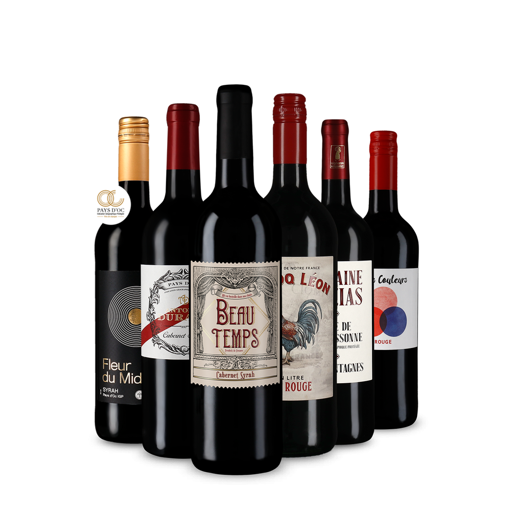 Pépites de vin rouge français