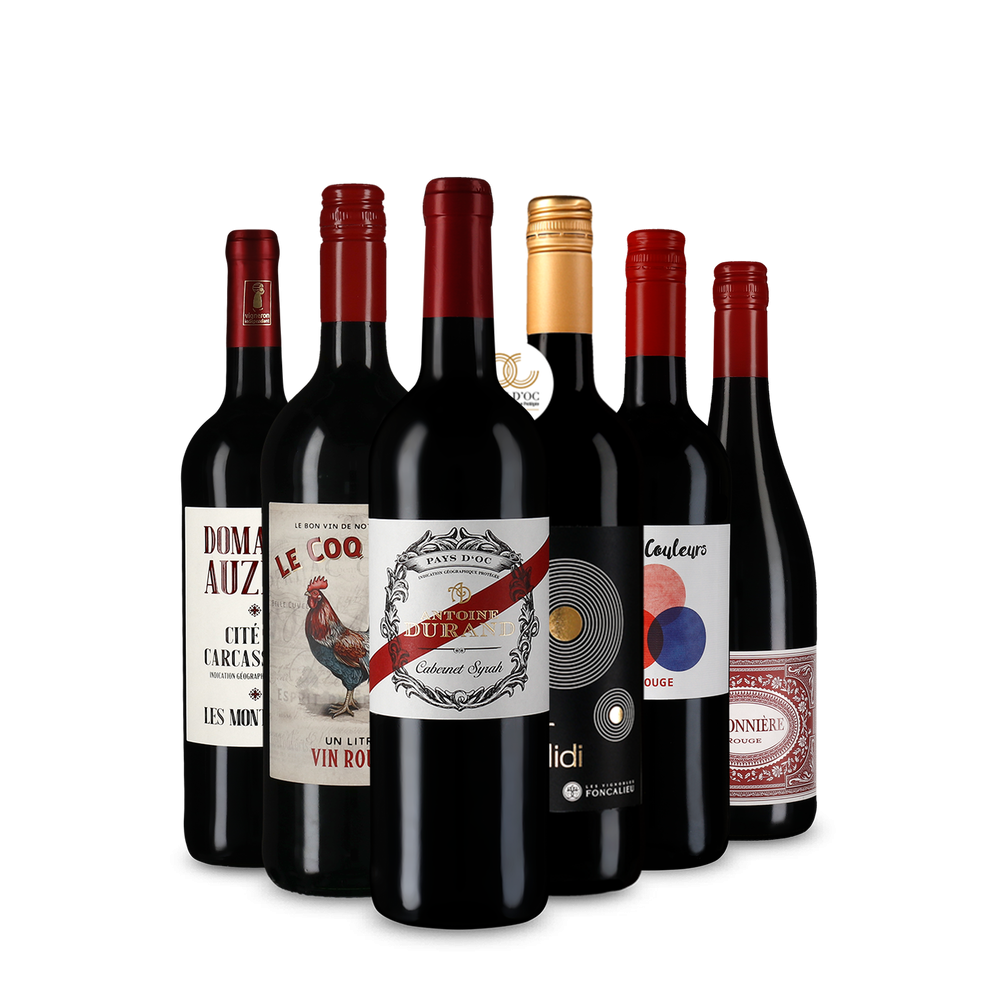 Pépites de vin rouge français