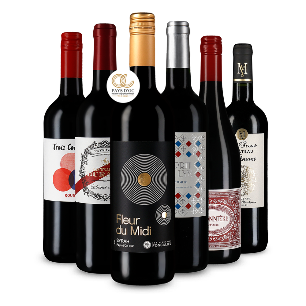 Pépites de vin rouge français