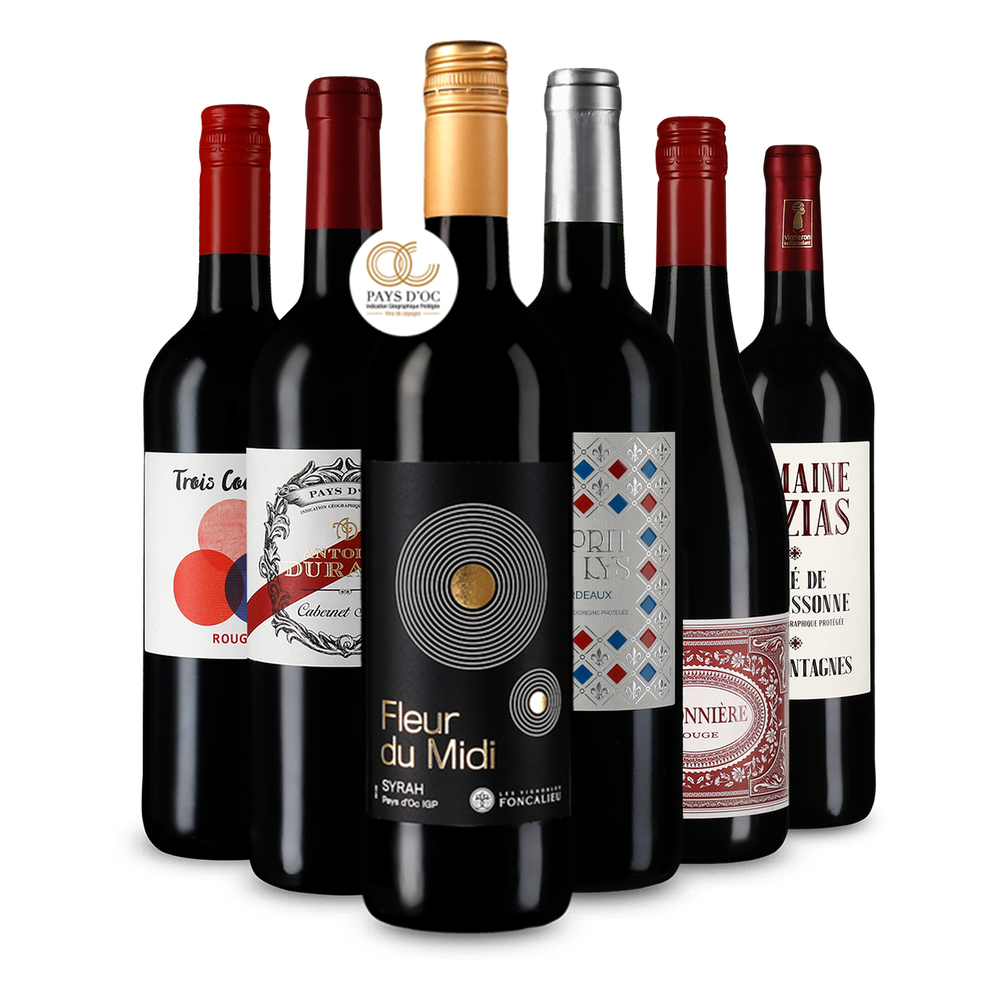 Pépites de vin rouge français