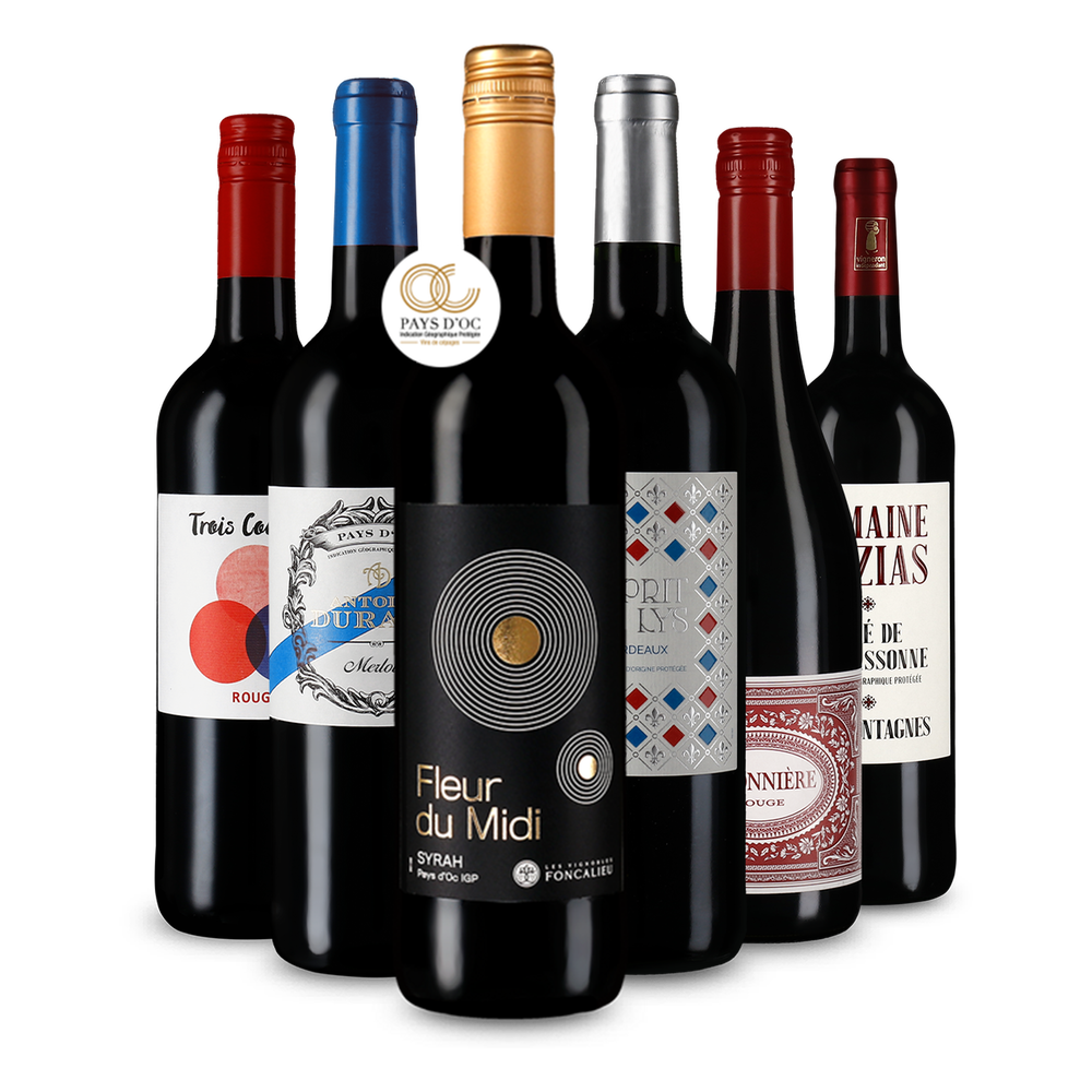 Pépites de vin rouge français