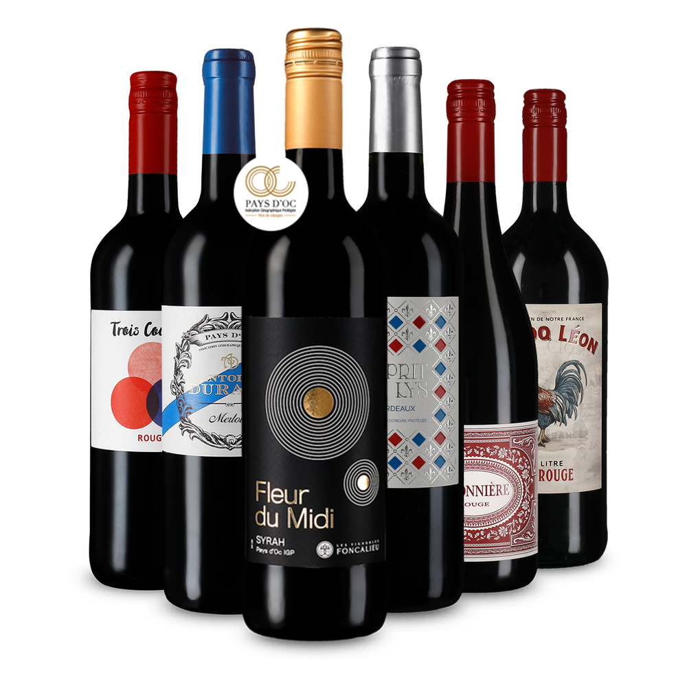 Pépites de vin rouge français