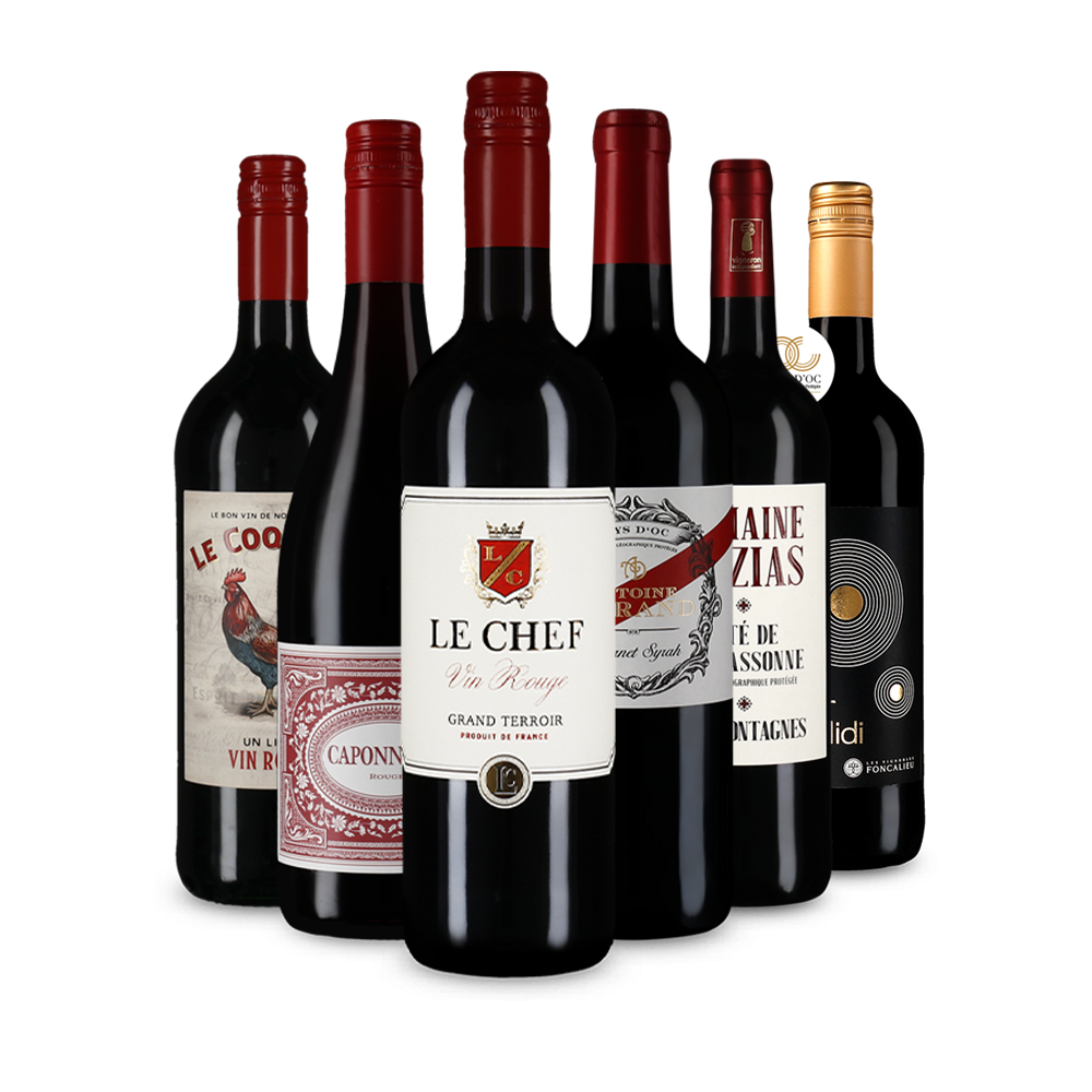 Pépites de vin rouge français
