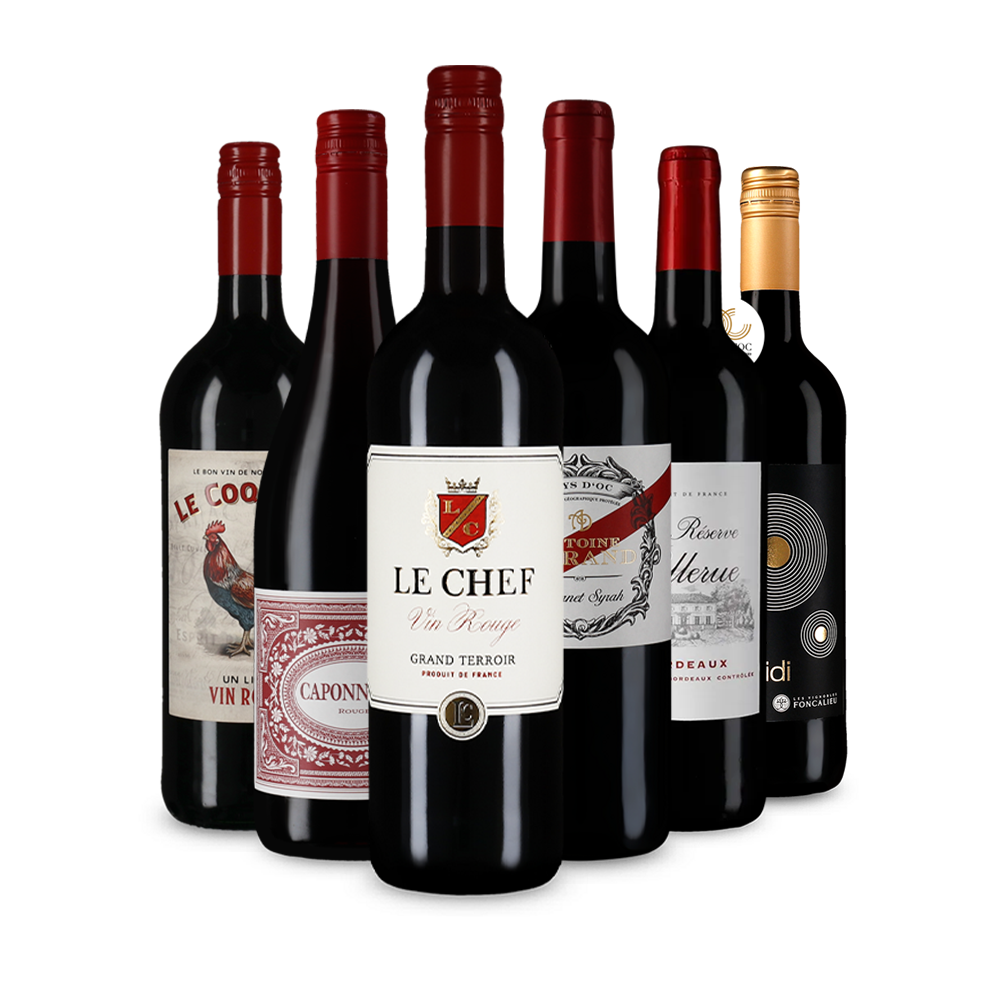 Pépites de vin rouge français
