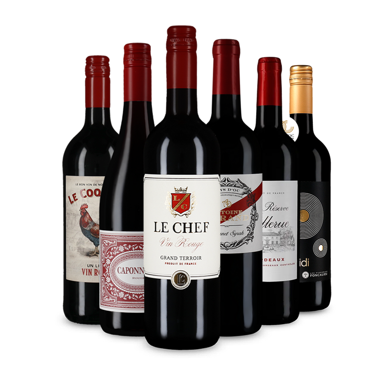 Pépites de vin rouge français