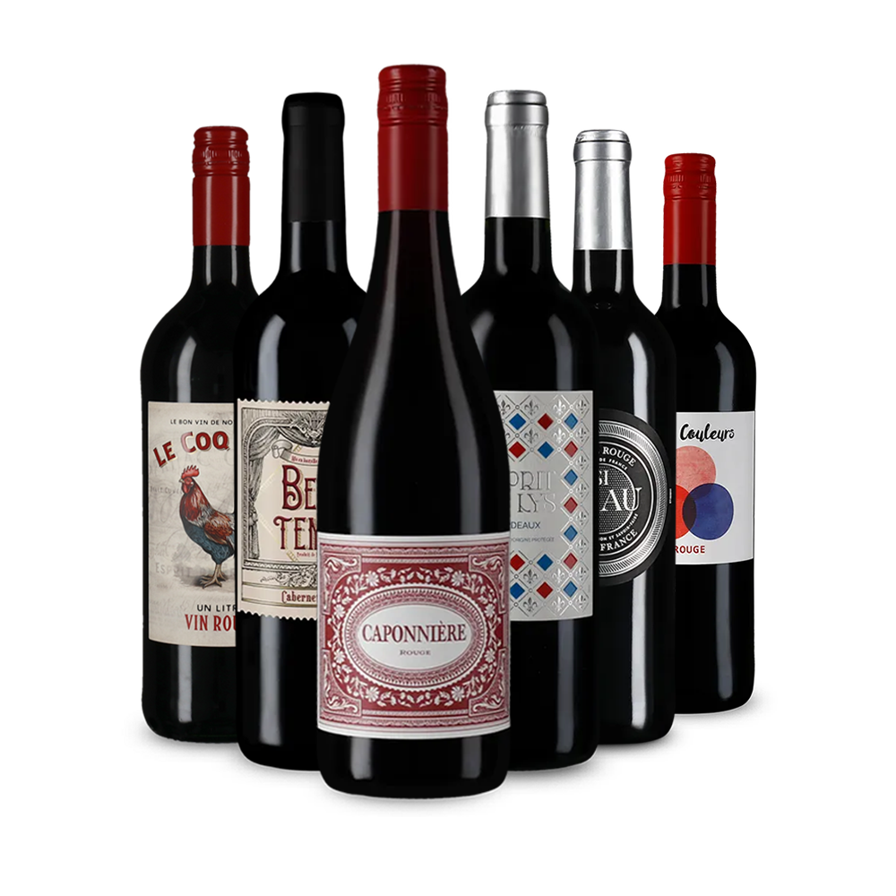 Pépites de vin rouge français