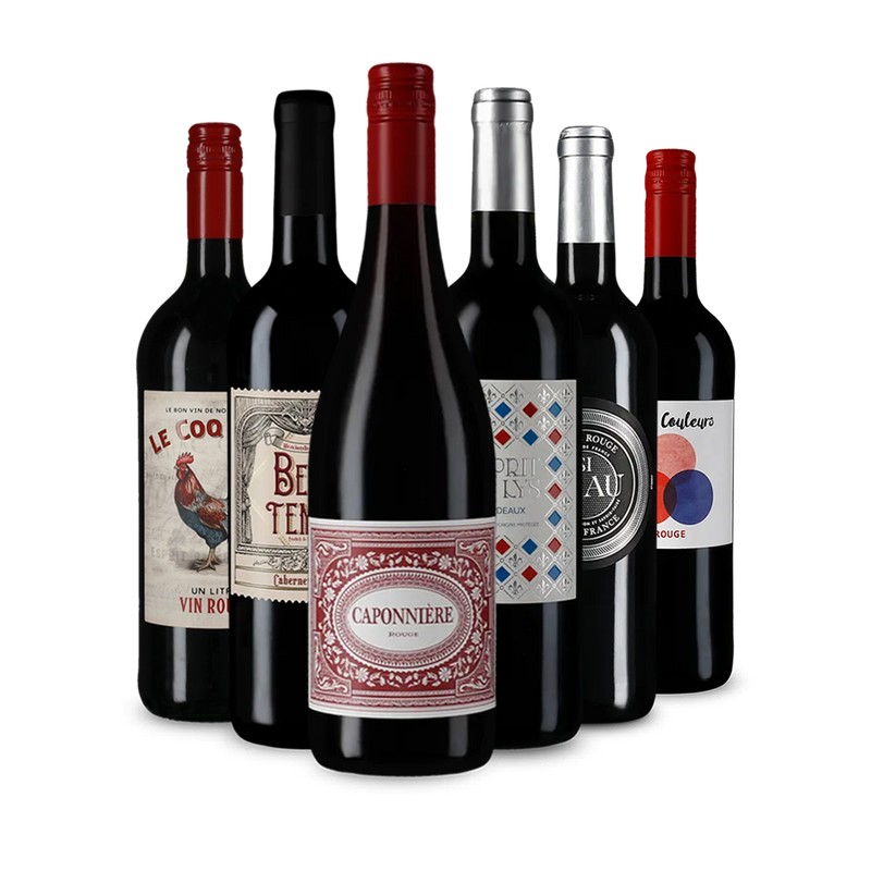 Pépites de vin rouge français