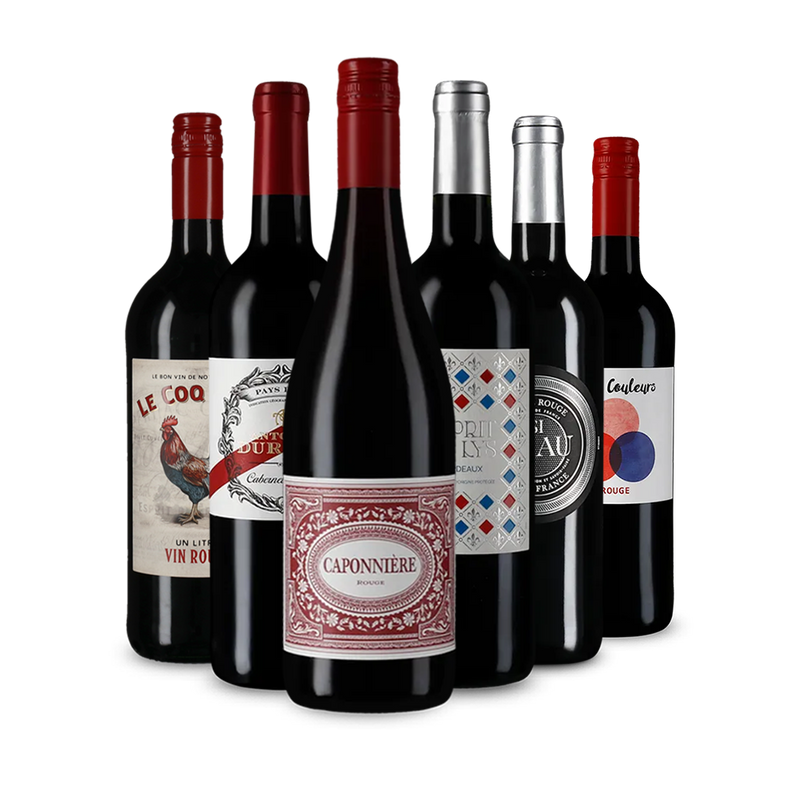 Pépites de vin rouge français