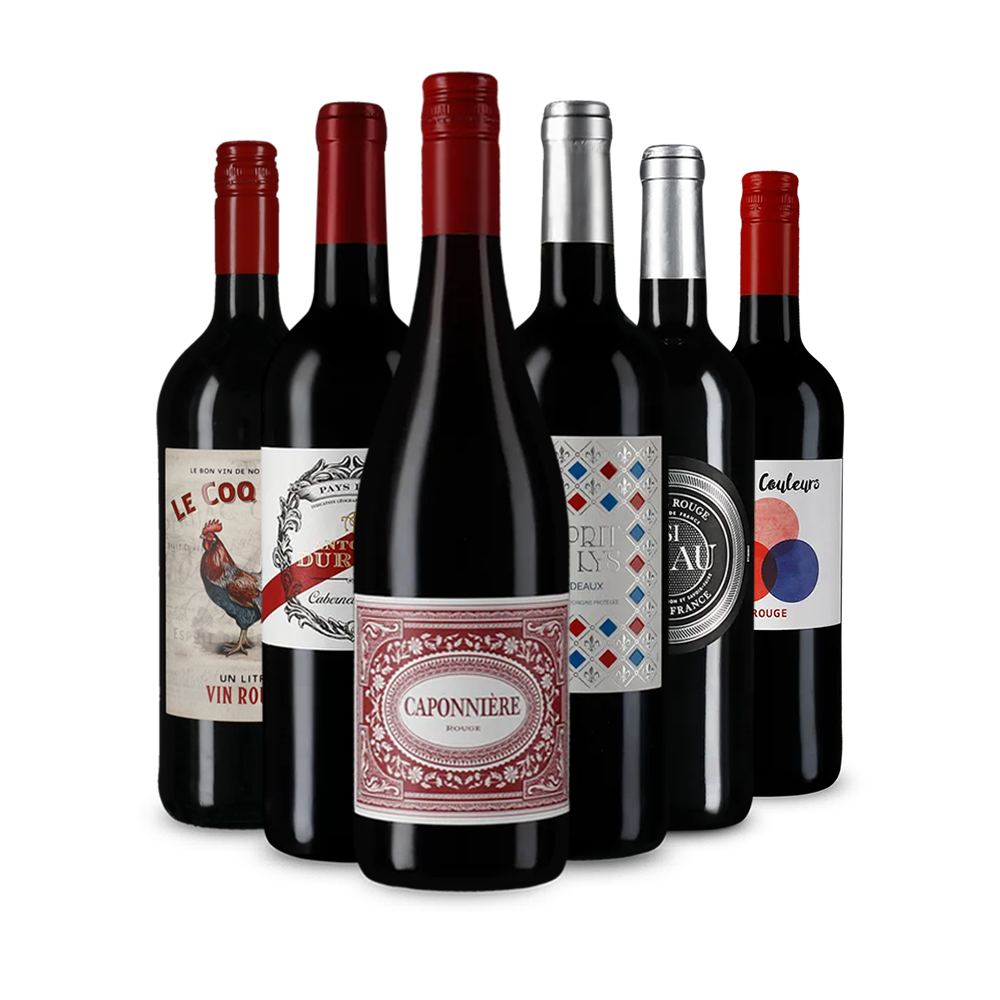 Pépites de vin rouge français