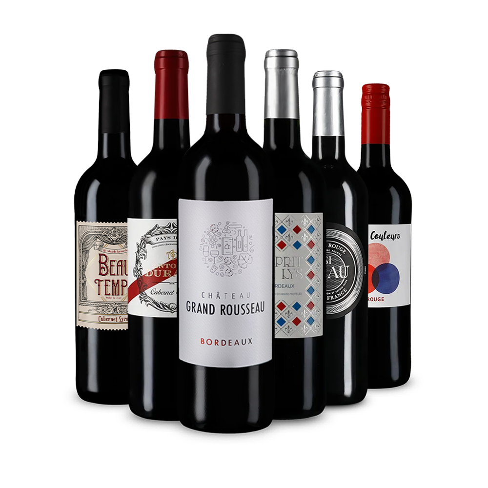 Pépites de vin rouge français