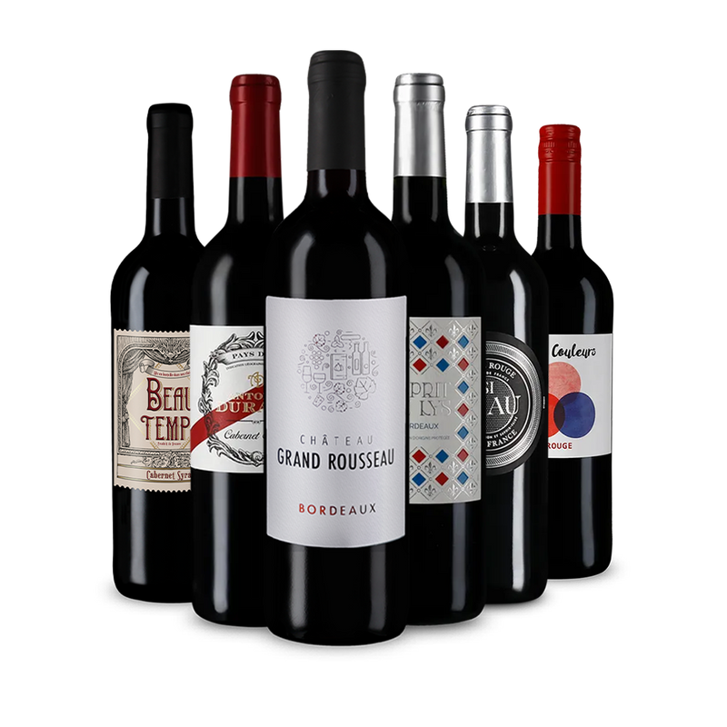 Pépites de vin rouge français