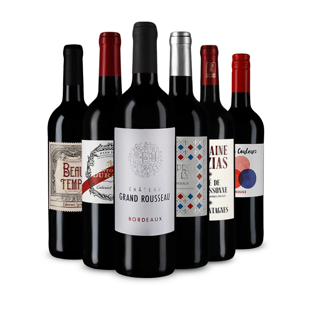 Pépites de vin rouge français