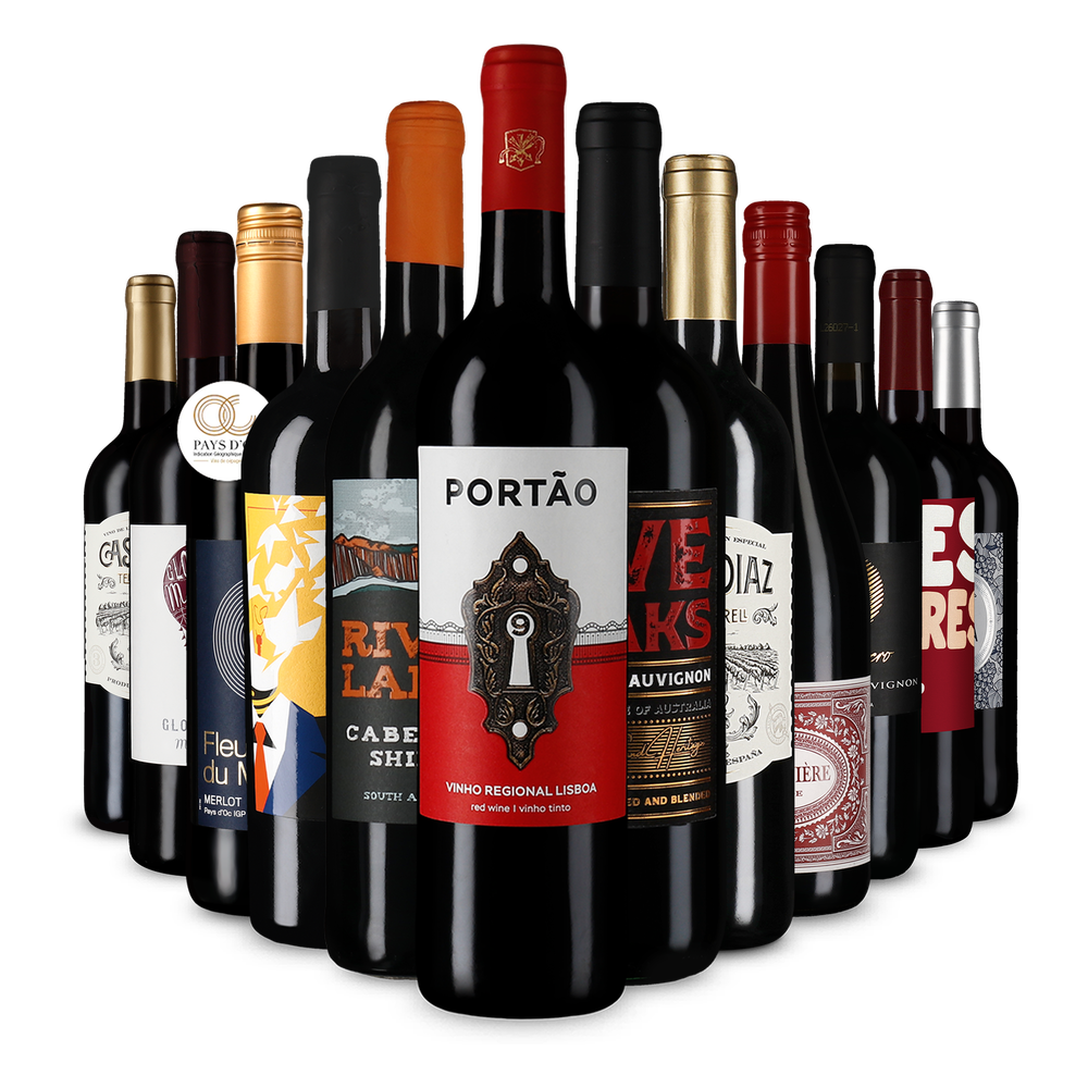 Recommandations vin rouge en assortiment découverte