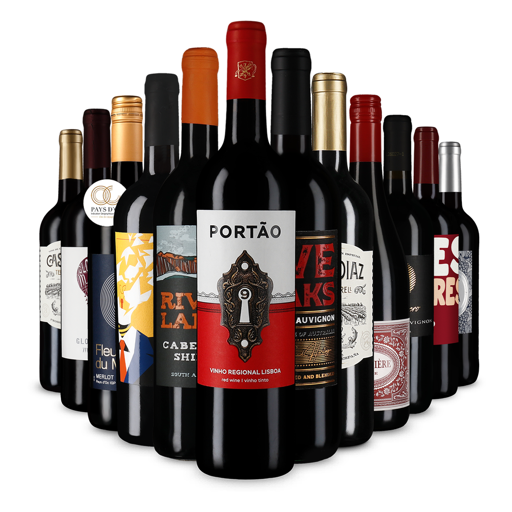 Recommandations vin rouge en assortiment découverte