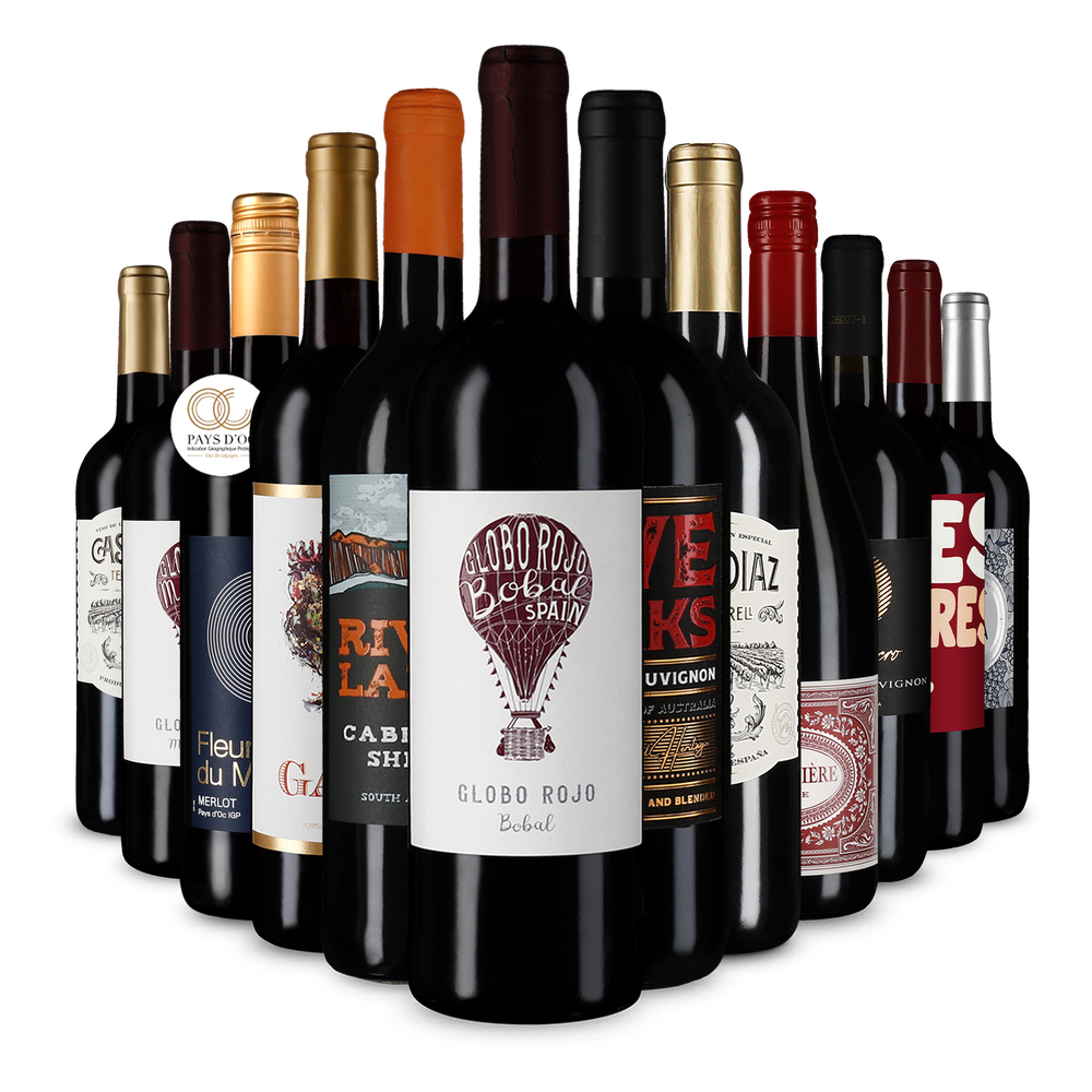 Recommandations vin rouge en assortiment découverte