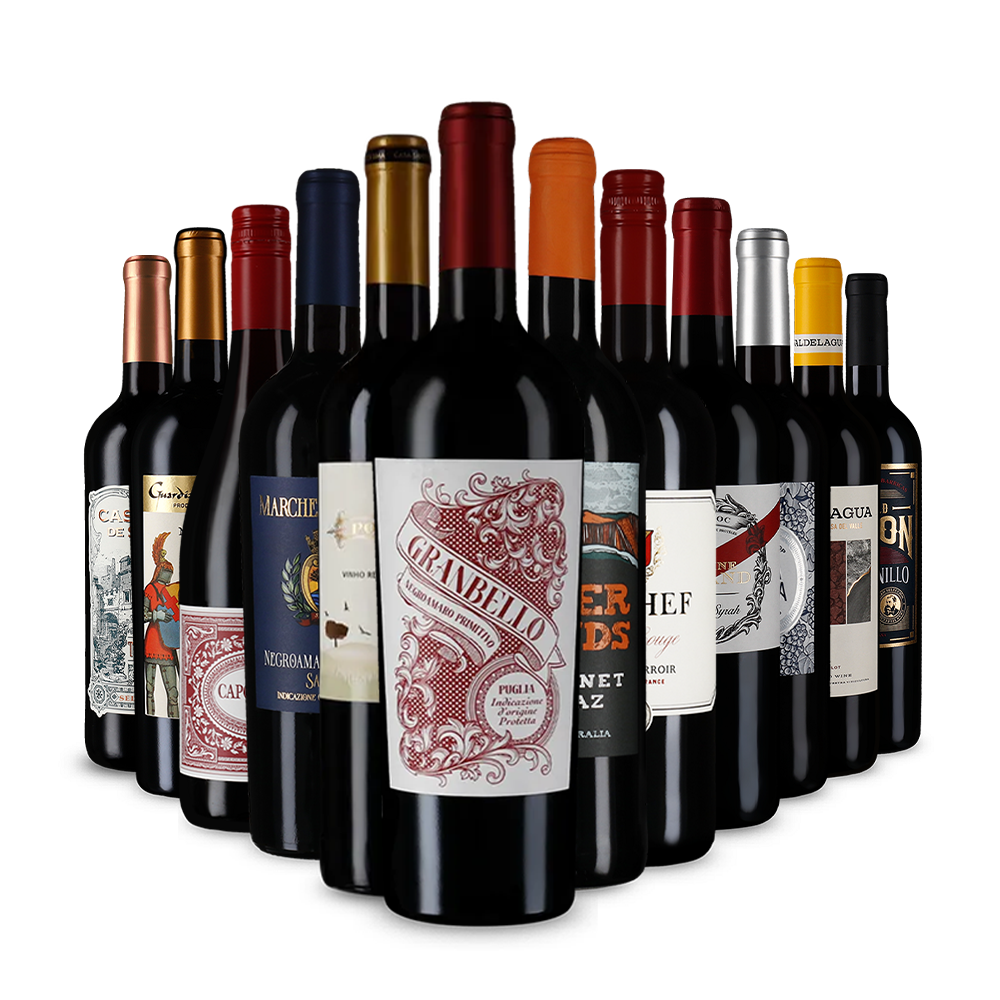 Recommandations vin rouge en assortiment découverte