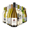 La variété du vin blanc dans un assortiment découverte