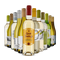 La variété du vin blanc dans un assortiment découverte