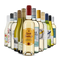 La variété du vin blanc dans un assortiment découverte