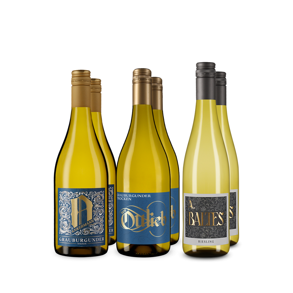 Assortiment découverte de vins blancs allemands