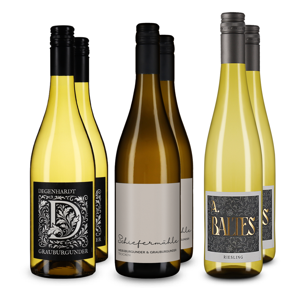 Assortiment découverte de vins blancs allemands