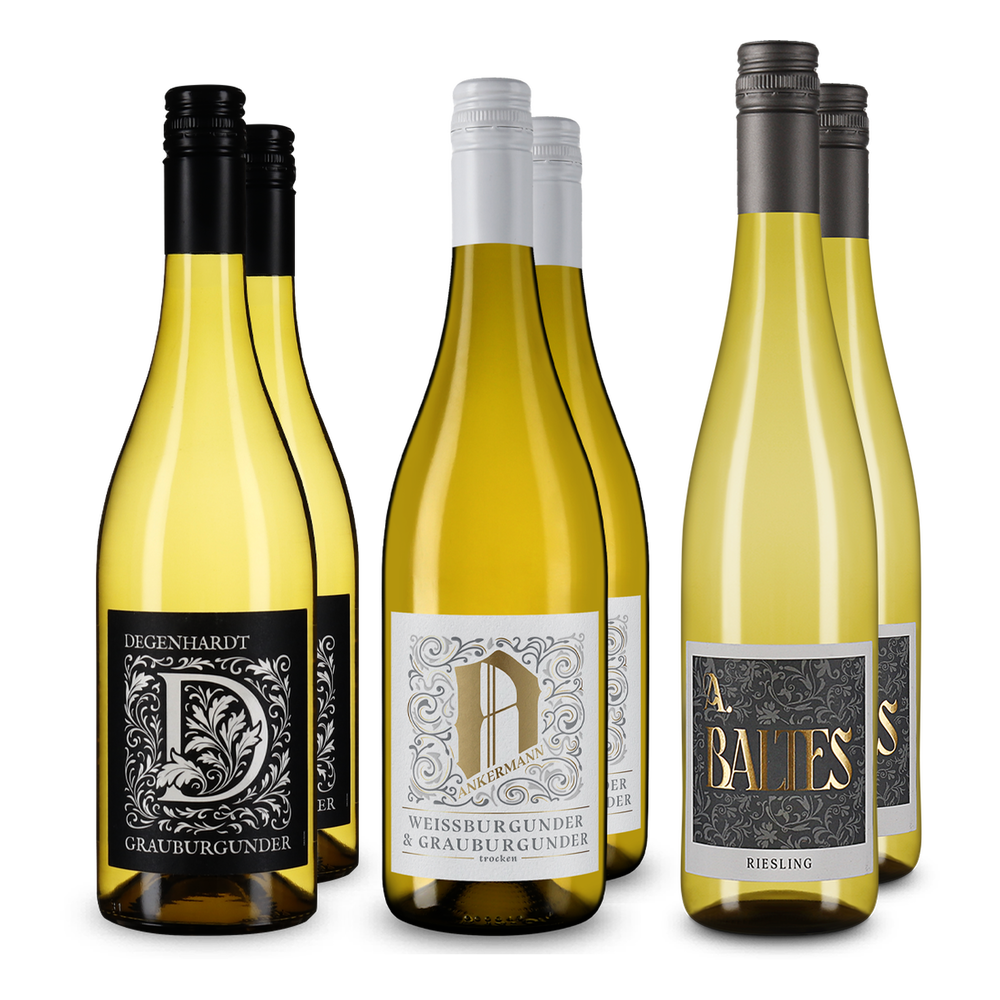 Assortiment découverte de vins blancs allemands