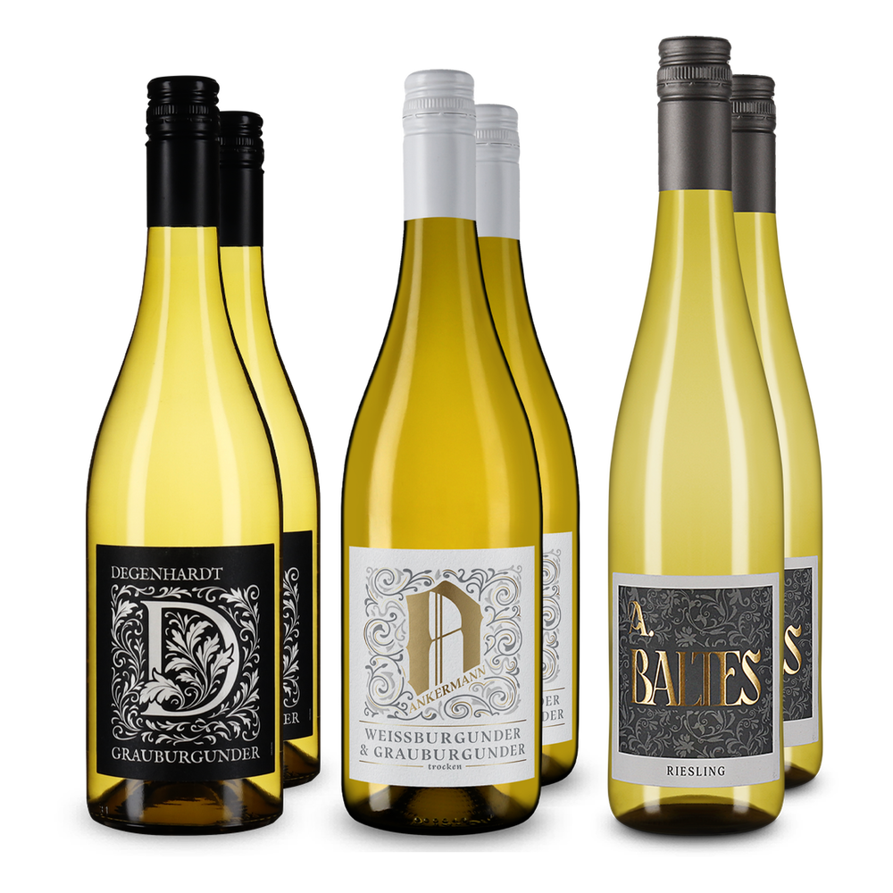 Assortiment découverte de vins blancs allemands