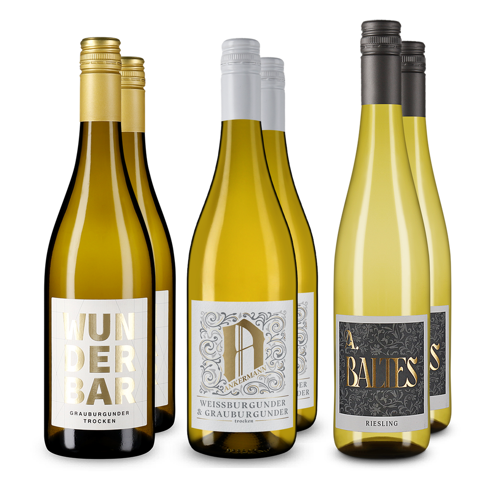 Assortiment découverte de vins blancs allemands