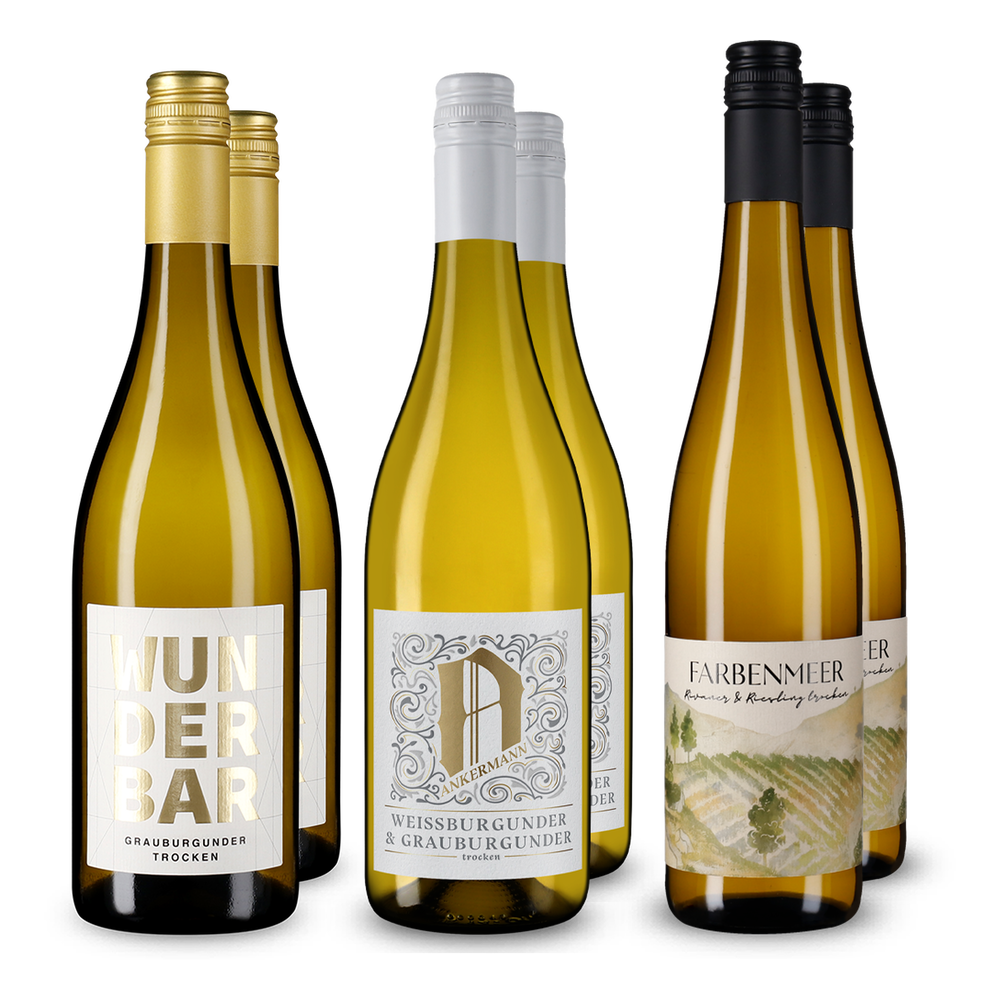 Assortiment découverte de vins blancs allemands