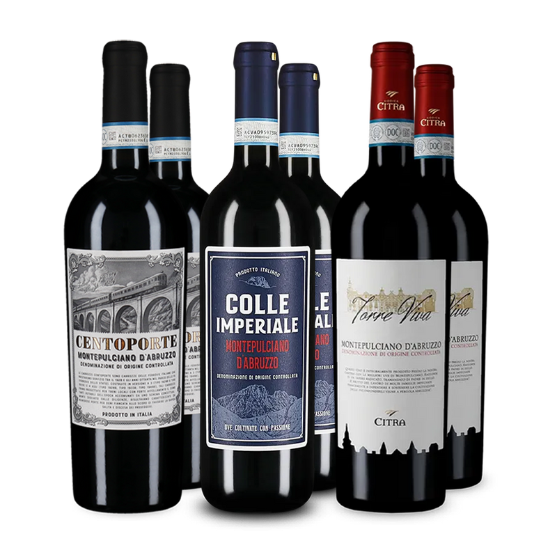 Montepulciano d’Abruzzo dans un assortiment découverte – Gold