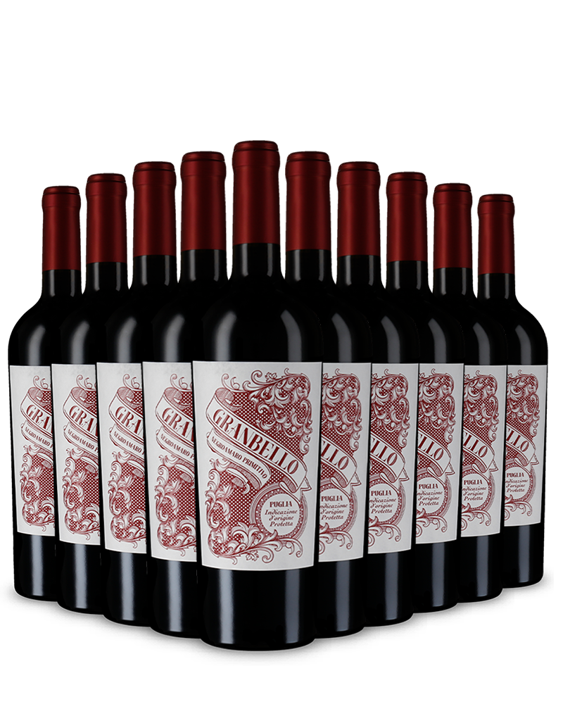 10 bouteilles Negroamaro Primitivo 2022 – Gold