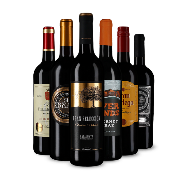 Vin rouge international : l'assortiment en or