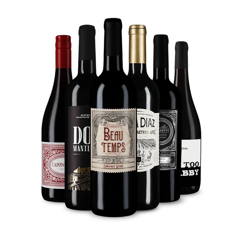 Vin rouge international : l'assortiment en or