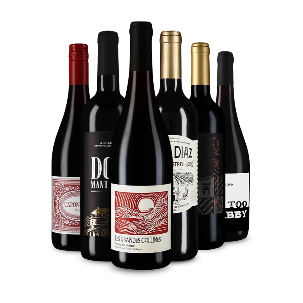 Vin rouge international : l'assortiment en or – Gold