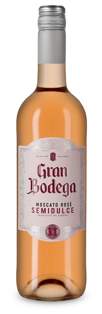 Gran Bodega Moscato Rosé semidulce 2023 – Gold